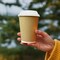 Compostable Ripple Paper Cups (100 Pack) With Lids – Biodegradable Paper Cups, Non-Toxic Disposable Cups For Hot Drinks, To-Go Coffee Cups, Eco-Friendly